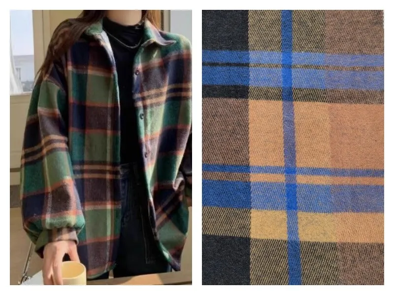 Wool Like Plaid Fabric 5 Wool Like Plaid Fabric 5